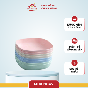 Đĩa Lúa Mạch Đựng Hoa Quả Trái Cây Nhiều Màu (4-8 Cái)