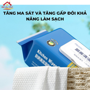 Alternative view of Khăn Ướt Lau Bếp Đa Năng Làm Sạch Nhanh 1 Gói 80 Miếng