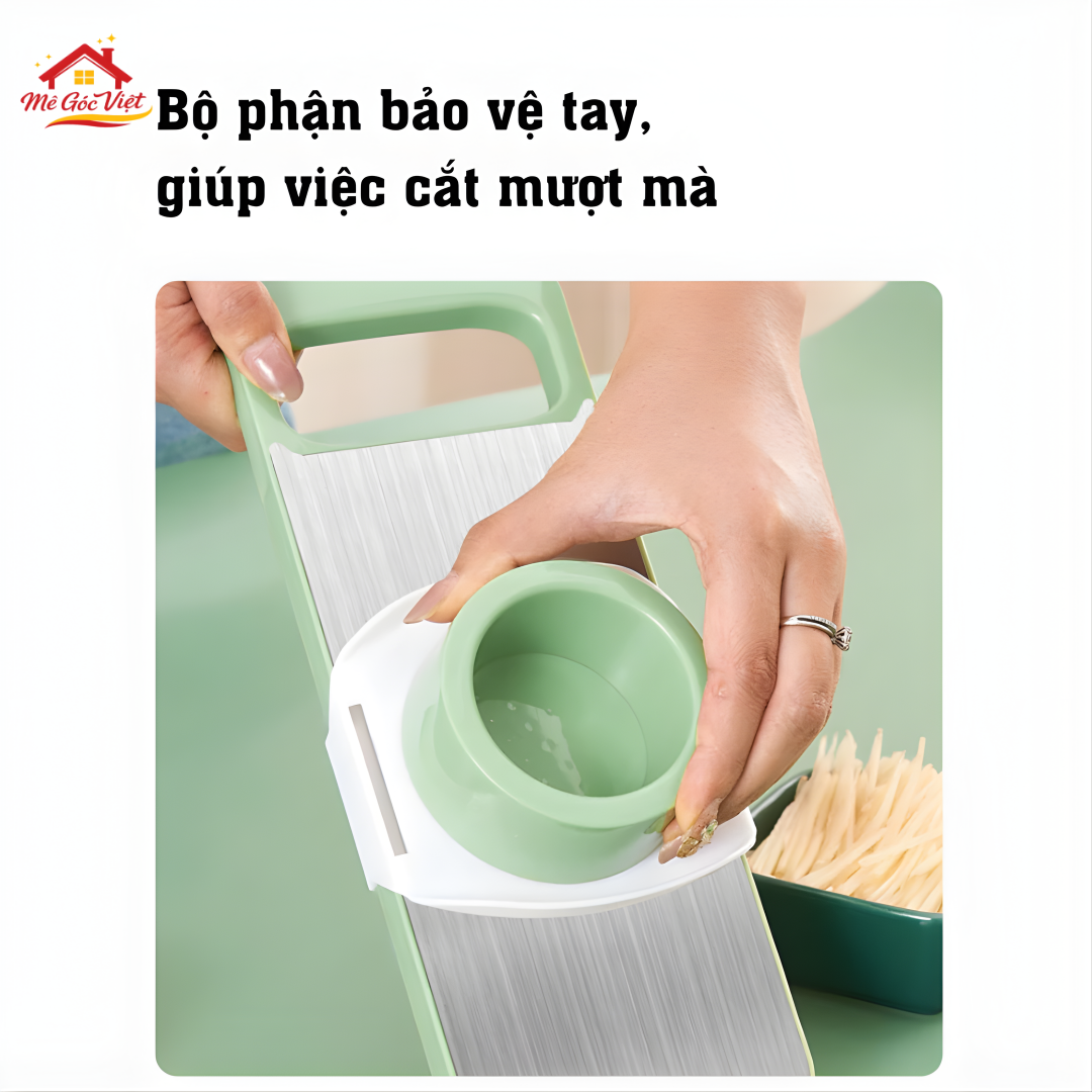 Bộ dụng cụ cắt bào nạo rau củ quả đa năng 6 lưỡi dao chất liệu Inox 304 không gỉ - Ảnh 4
