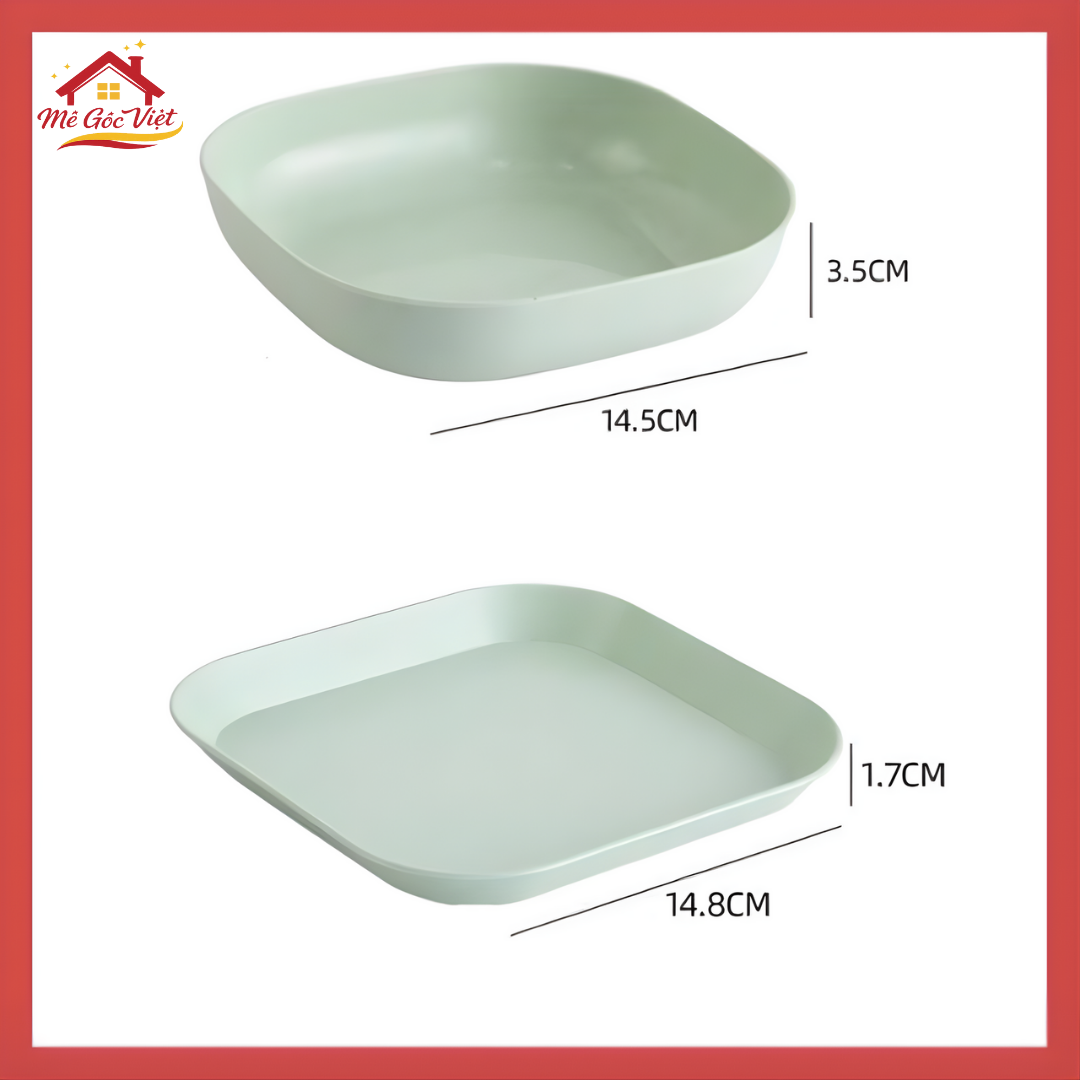 Đĩa Lúa Mạch Đựng Hoa Quả Trái Cây Nhiều Màu (4-8 Cái) - Ảnh 3