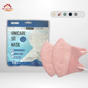 Khẩu Trang 5D Uni Mask UniCare Hồng