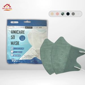 Khẩu Trang 5D Uni Mask UniCare Xanh