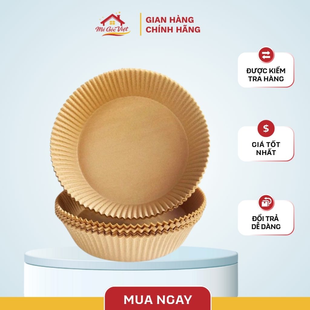 giấy nến cho nồi chiên không dầu