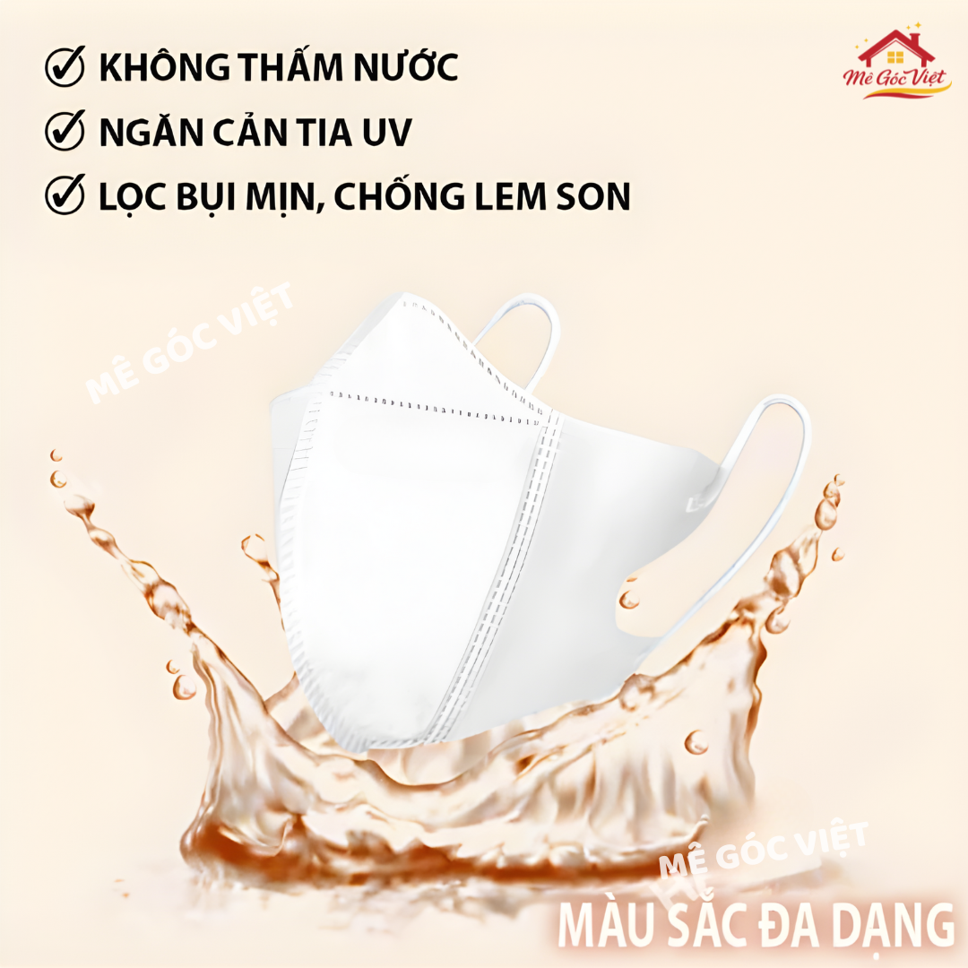 Khẩu Trang 5D SEIKO Hàng Chính Hãng 3 Lớp Kháng Khuấn Lọc Bụi Mịn Chống Tia UV - Ảnh 2
