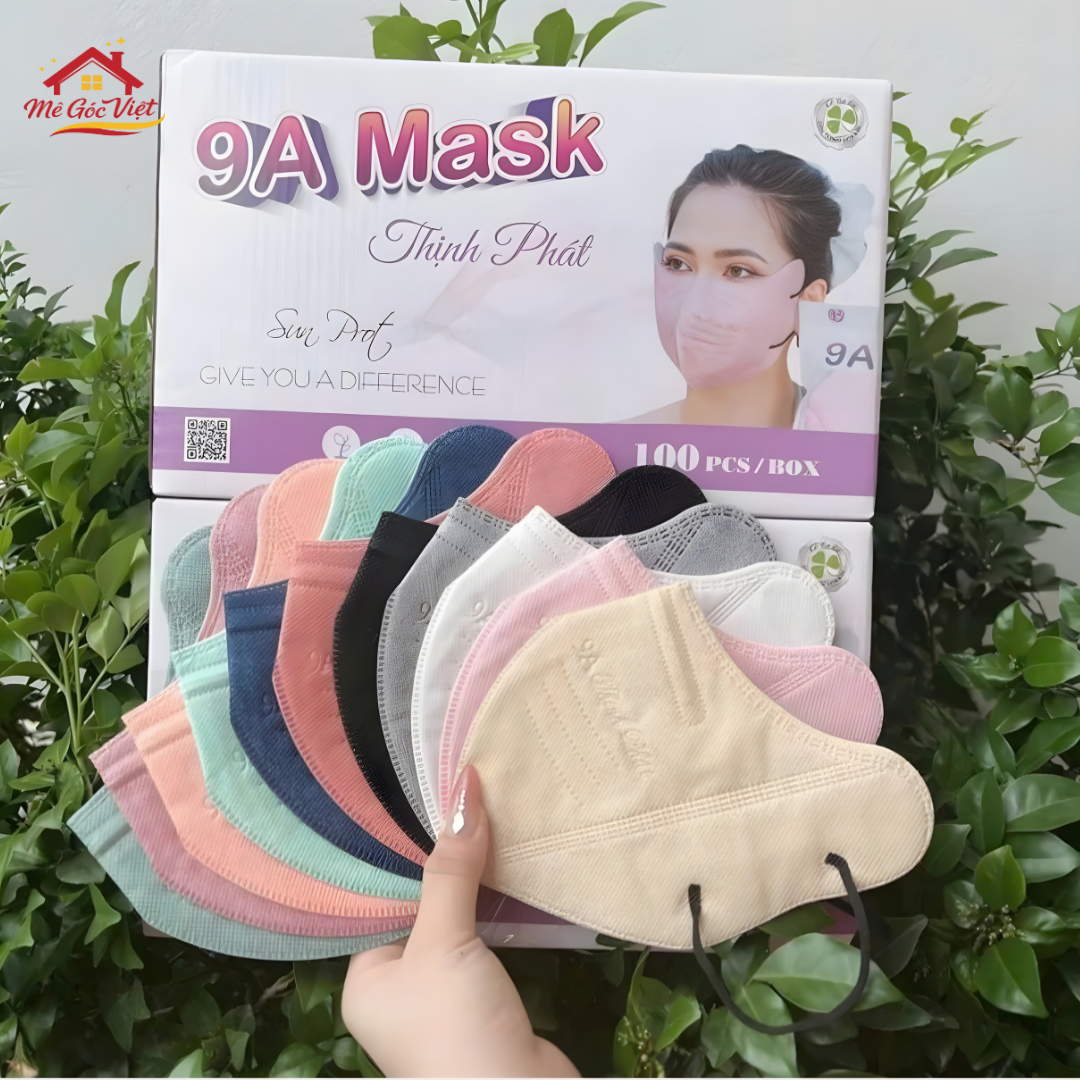 Khẩu Trang 9A THỊNH PHÁT Chính Hãng Cho Mặt To 5 Lớp Kháng Khuẩn Chống Tia UV - Ảnh 5