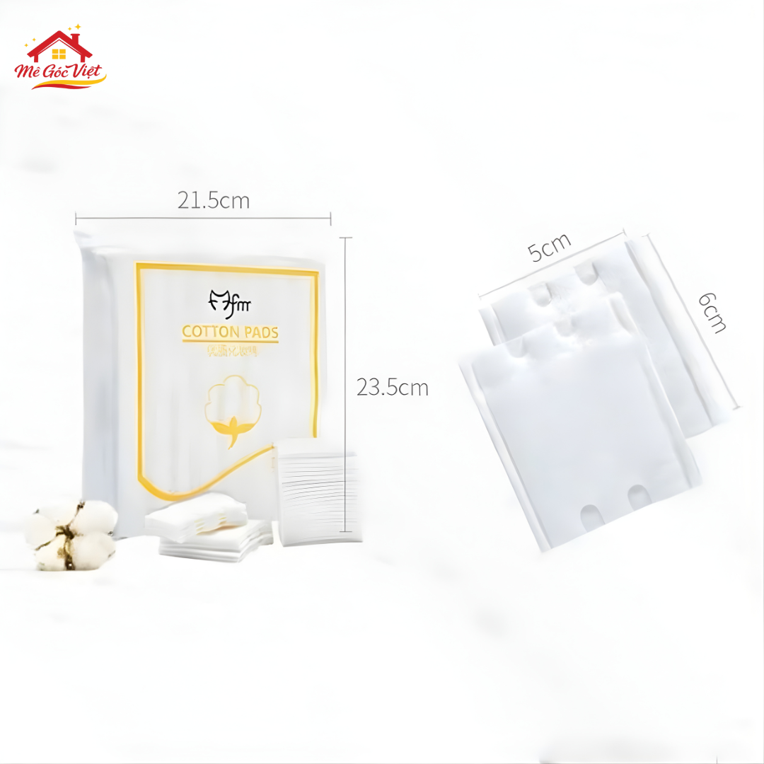 Bông Tẩy Trang Cotton Pads 3 Lớp Cao Cấp 222 Miếng – Mềm Mịn, An Toàn Cho Mọi Loại Da - Ảnh 4