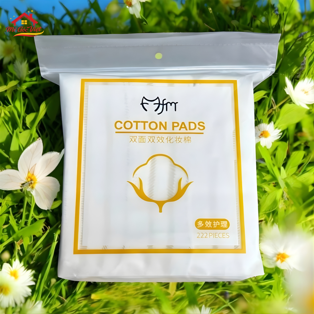 Bông Tẩy Trang Cotton Pads 3 Lớp Cao Cấp 222 Miếng – Mềm Mịn, An Toàn Cho Mọi Loại Da - Ảnh 7