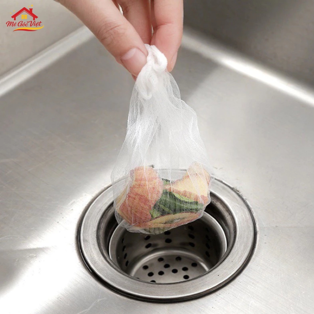 Túi Lưới Lọc Rác Bồn Rửa Thoát Nước Nhanh, Chống Tắc Hiệu Quả - Ảnh 2