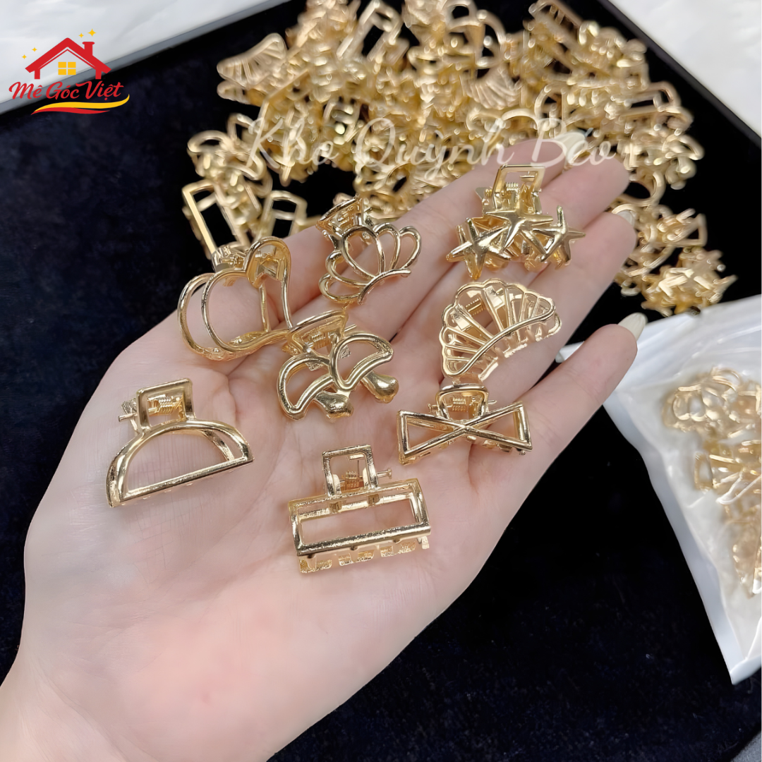 Set 8 Kẹp Tóc Mini Kim Loại Cao Cấp – Phụ Kiện Tóc Nhỏ Xinh, Thời Trang - Ảnh 2