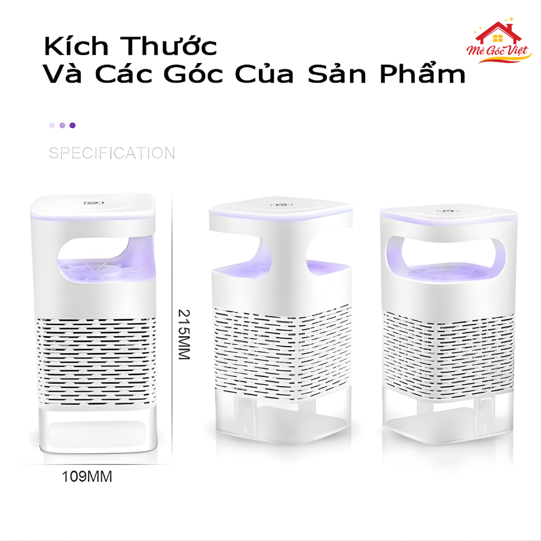 Đèn Bắt Muỗi Thế Hệ Mới – Diệt Côn Trùng & Làm Đèn Ngủ Dịu Nhẹ